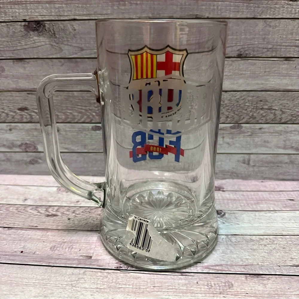 FCB Glass Beer Mug - Clear